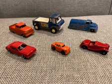Vintage Lot of 6 TOOTSIE TOY Metal Die Cast Cars Trucks Made in USA RARE