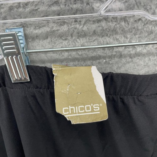 Chicos Pull On Weite Hose Damen XL 16 Schwarz High Rise Neu - Bild 12 von 19