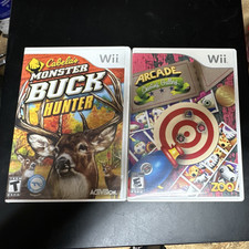 Cabela's Monster Buck Hunter Nintendo Wii Activision Shooter Hunting Manual