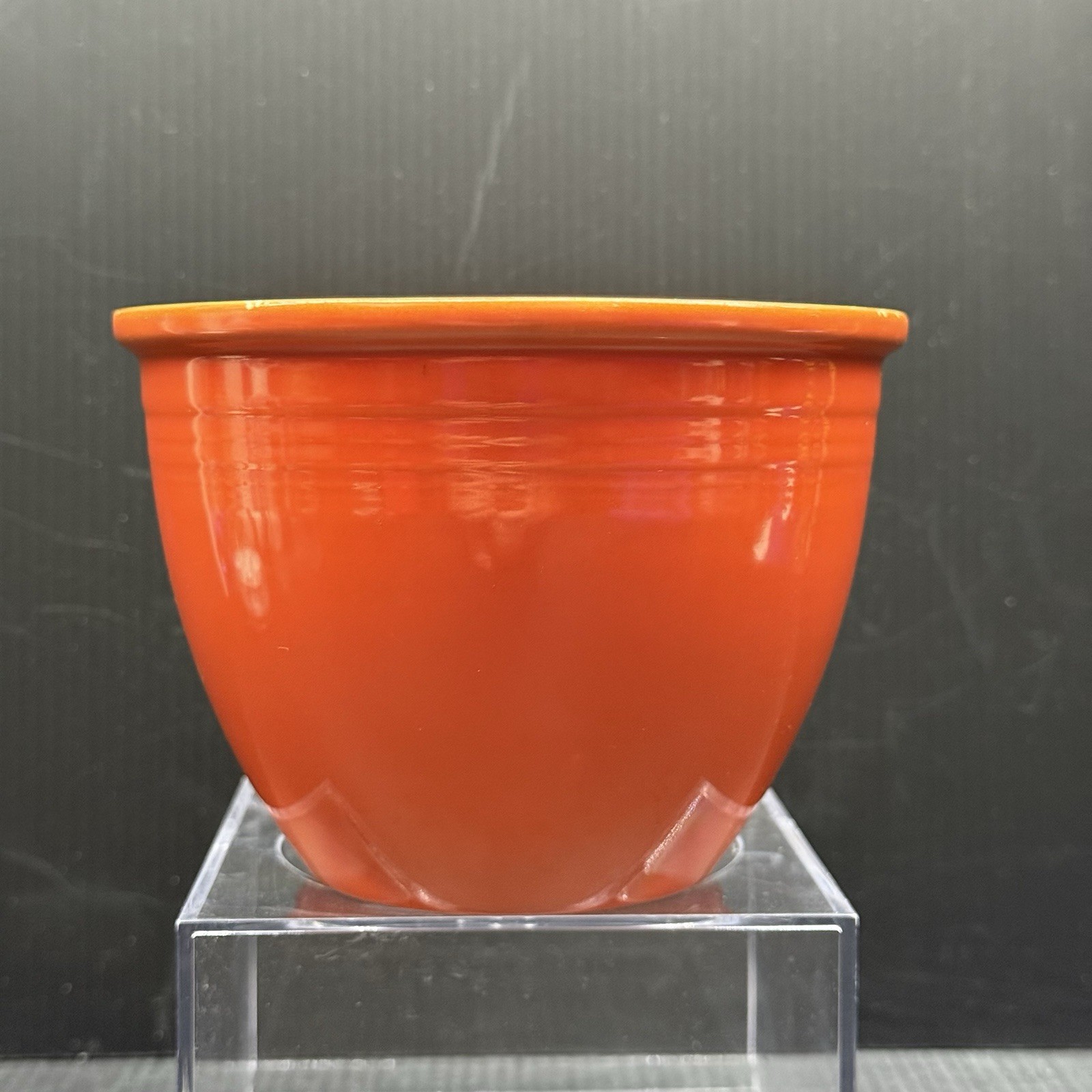 Fiestaware number one nesting mixing bowl in original red glaze