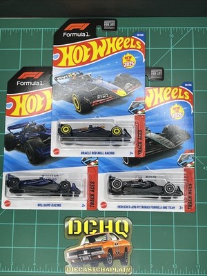 2025 Hot Wheels   FIRST EDITION F1 FULL SET  Red Bull, Williams, Mercedes-AMG