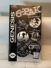 Sega Genesis 6-PAK Manual *MANUAL ONLY*