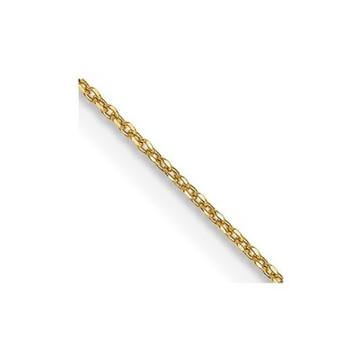 14 Karat Gelbgold 0,6 mm offene Gliederkette Kabelkette Halskette 24 Zoll 0,9 g für Mama