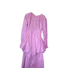 1980s Vintage Wedding Dress with Veil size 8/10
