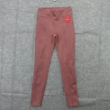 Spanx Faux Suede Leggings Womens Small Rich Rose High Rise Pull On Pants