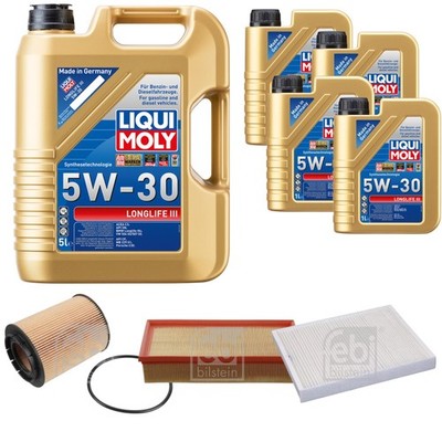 FEBI BILSTEIN Inspektionspaket 9L Liqui Moly 5W30 Longlife3 für VW Multivan V