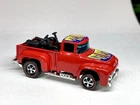 💫HOT WHEELS '56 FORD HI-TAIL HAULER - 😍Custom Made FERRARI RED REDLINE
