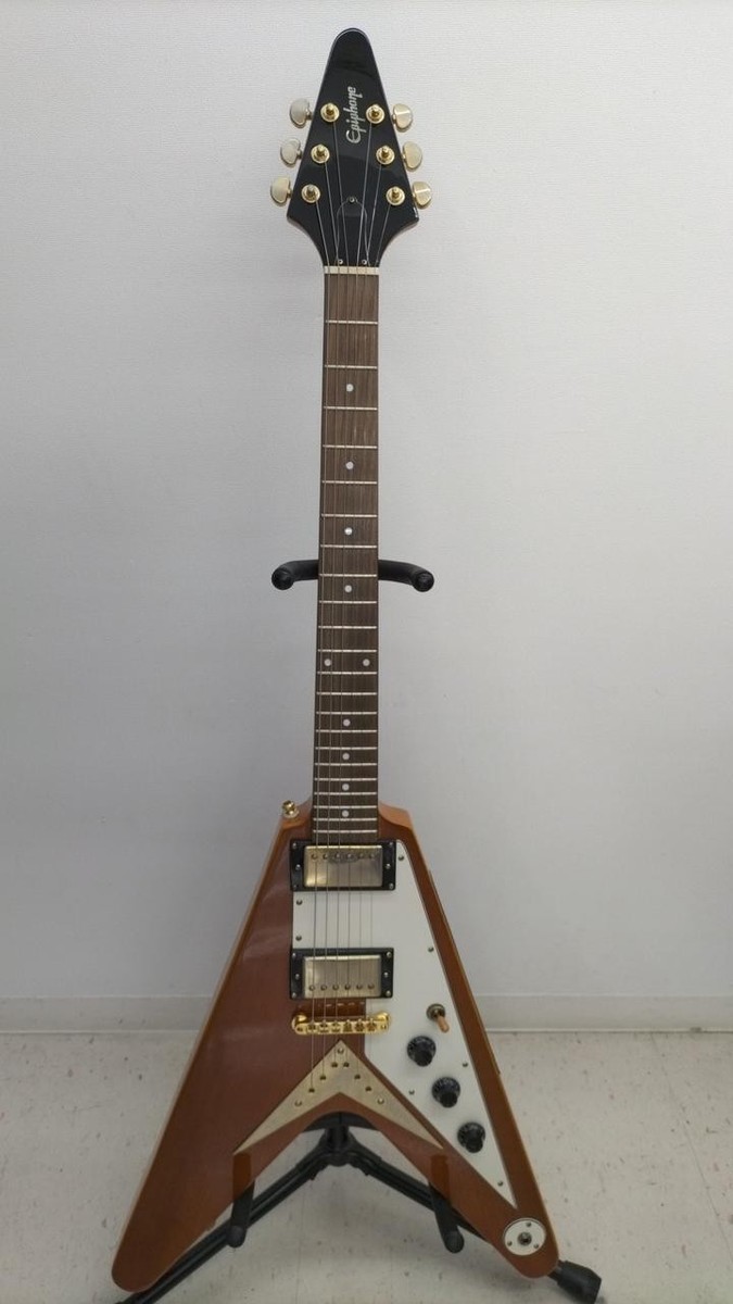 Epiphone コリーナV Epiphone Exclusive 1958 Korina Flying V Electric Guitar