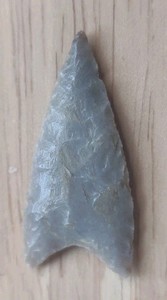 Neolithic Period Arrowhead Sahara Desert Africa Shallow Concave Base 1 3/8 Inch 