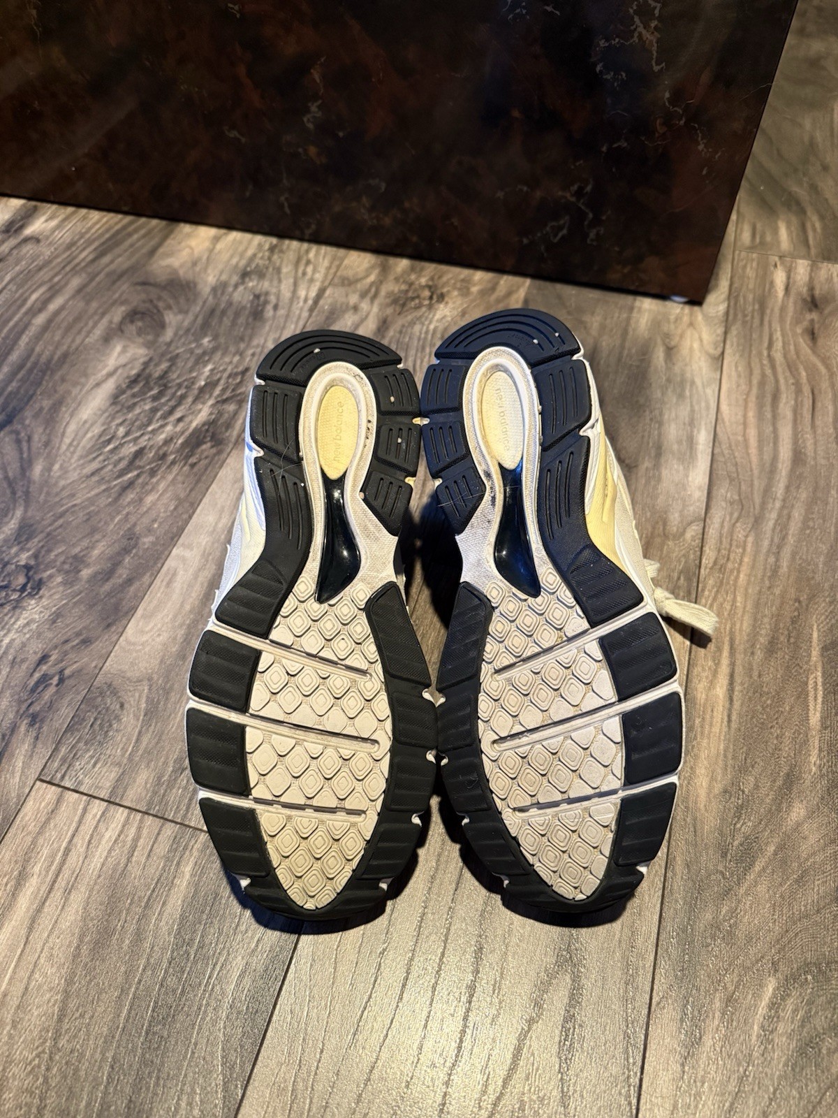 New Balance x Stussy 990v4 990 V4 2017 Made in USA White Cream Vintage 8.5 thumbnail 8