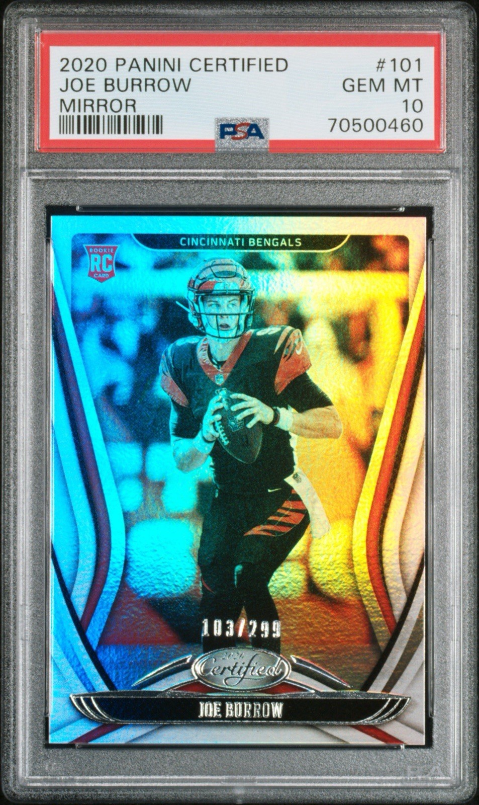 Joe Burrow Panini Certified #101 Mirror