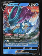 Suicune V 031/203 SWSH07: Evolving Skies Ultra Rare Pokemon Card