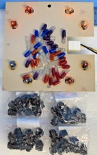 ROWE AMI CD OR 45RPM JUKEBOX A B C D E G H I J LOT OF 80 PIECES #73 COLOR LIGHTS