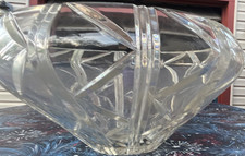 Regal Crystal Clear Hand Cut Crystal Decorative Bowl Round Geometric Mpn 2478