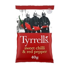 Tyrrells Hand Cooked Crisps 40g Premium British Potato Chips Snack Fresh Stock