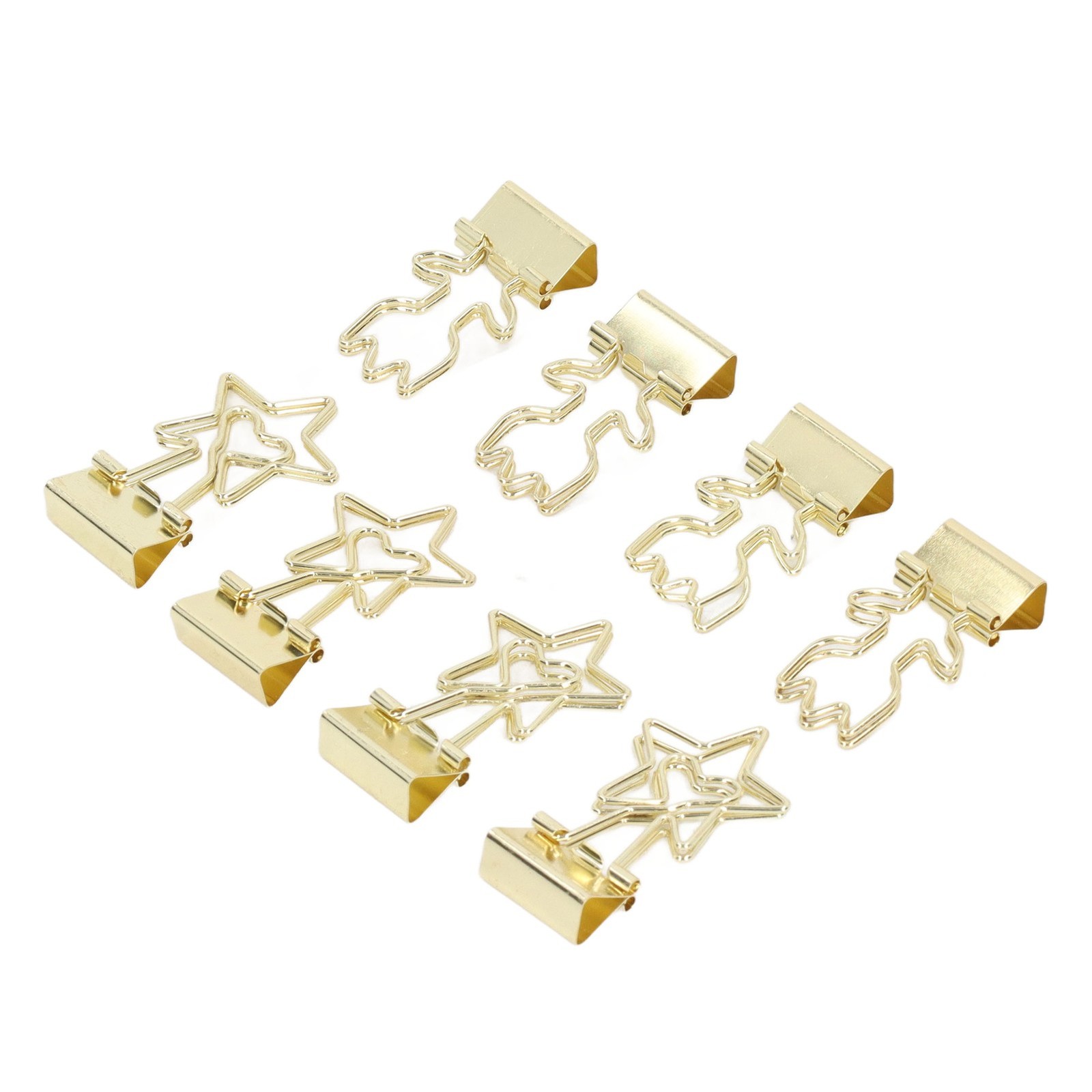 30pcs Gold Clips Strong Clamping Force For Office Use Easy To Use