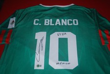 Mexico Soccer Star CUAUHTEMOC BLANCO Signed Jersey Beckett COA 2W799836