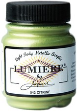 Jacquard Lumiere Metallic Acrylic Paint 2.25oz-Citrine