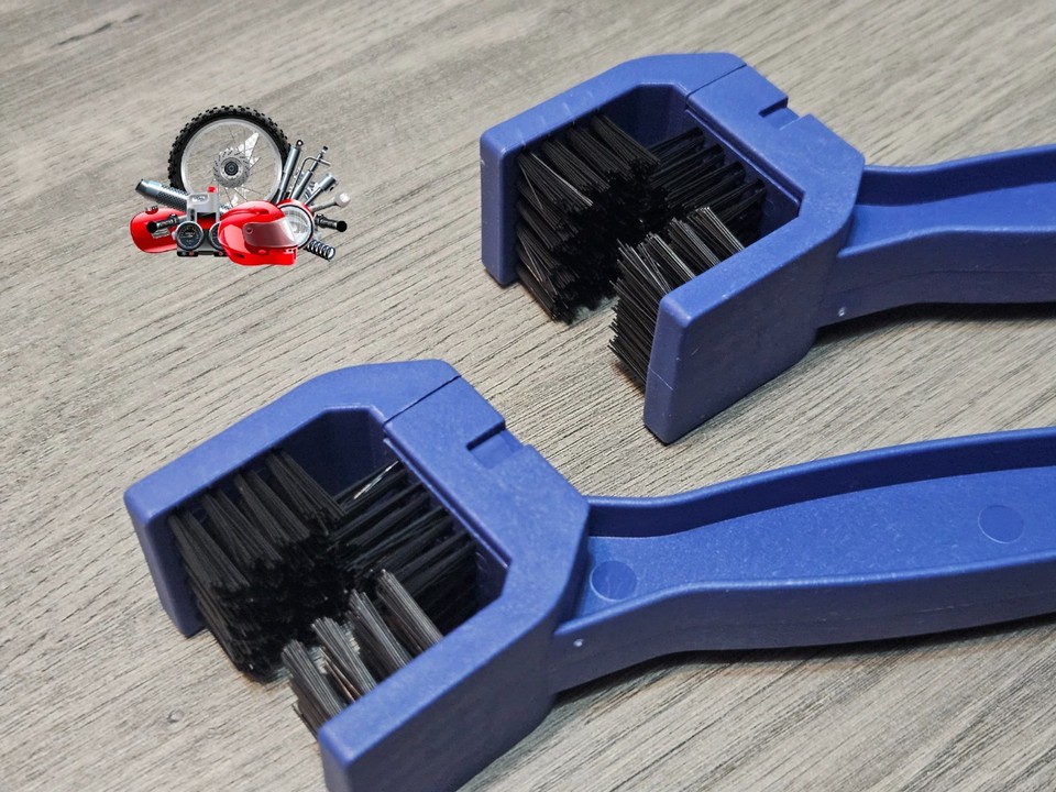 5PCS Motorcycle Chain Brush Cleaning Kit With Sprocket Scraper - Bike Chain Cleaner Tools