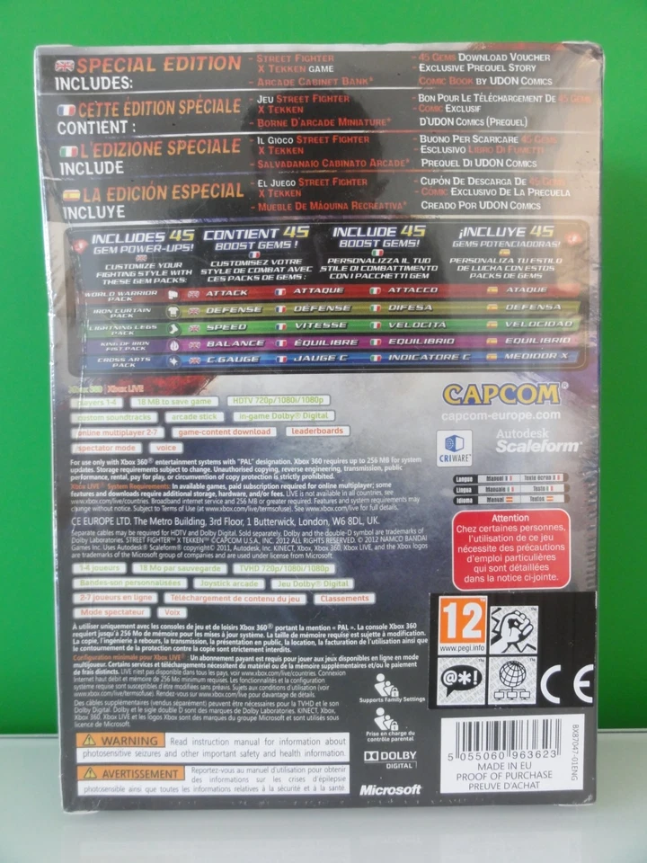 Street Fighter X Tekken Special Edition SEALED - XBOX 360 PAL *Cheapest on eBay* - Image 2 of 2