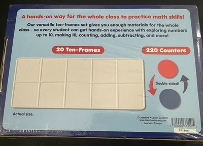 Ten-Frames Class Set by Lakeshore Learning Counting Addition Math Education New