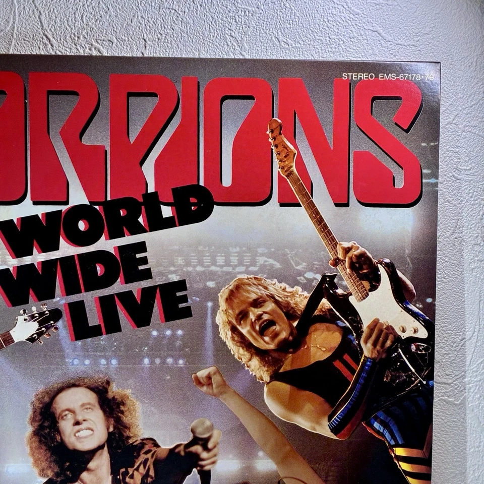 Scorpions – World Wide Live/ 2LP 1985 w/OBI EMI EMS-67178~79 Japan EX/EX - Image 4 of 4