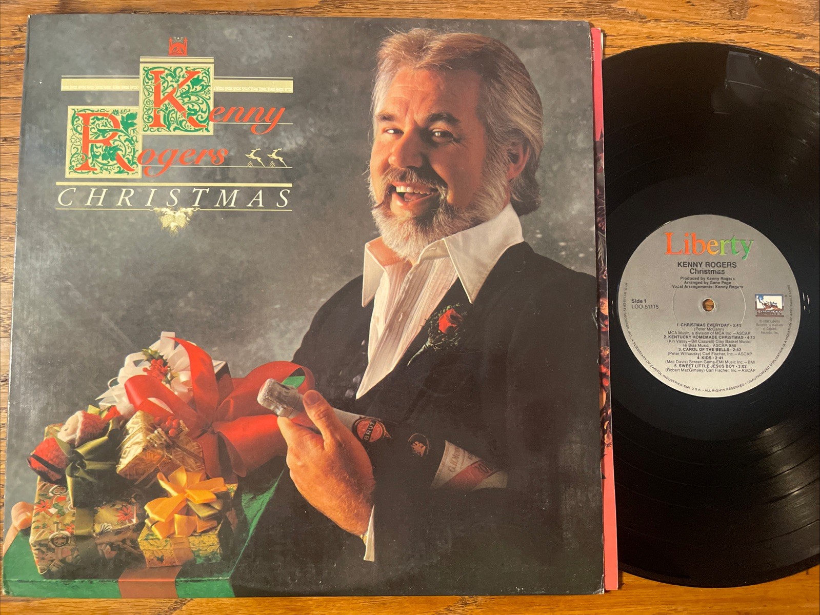 Kenny Rogers Christmas LP Liberty + Inner M-!!!!