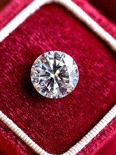 Certified Natural D Color 2 CT Round Cut Lab Grown CVD Diamond VVS1 Loose Stone