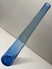 Blenko Mid Century Modern Slim Blue Vase, Decanter. Hank Adams 🐝