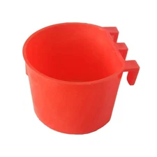 10 Pack Bird Cage Feeding Cups | Hanging Parrot Food Dishes 3.5 x 2.5 in