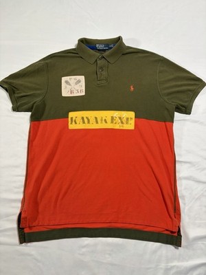 Vintage Polo Ralph Lauren Kayak K1 Expedition Rafting Club Men's Size XL