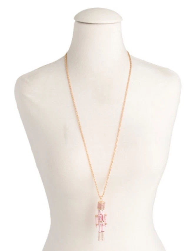 Collar Cascanueces Betsey Johnson NUEVO Caja de Regalo Colgante Articulado Largo 32 pulgadas Foto 2 de 3