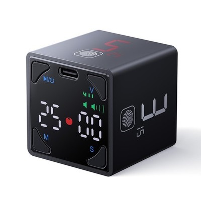 Ticktime Pomodoro Timer Cube, Productivity Timer, Pause & Resume, Silent, Vib...