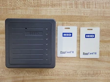 HID ProxPro Proximity Card Reader 5352AGN00 5352-300-01 with 2 Prox Card II