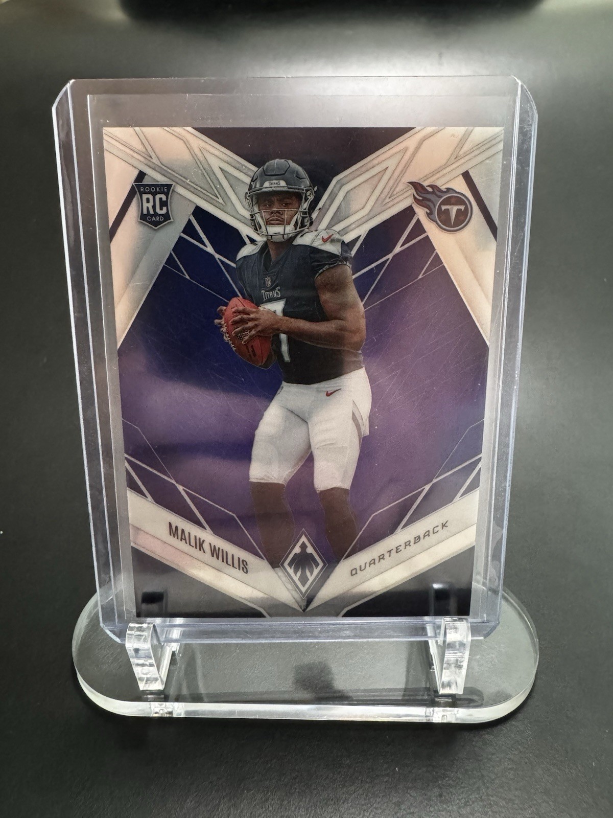 2022 Panini Phoenix Rookies Malik Willis #103 Blue /35 (RC) Titans SP Rookie