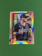 2025 Topps Chrome Jace Jung Base Image Variation No. 225 RC Rookie Tigers SP