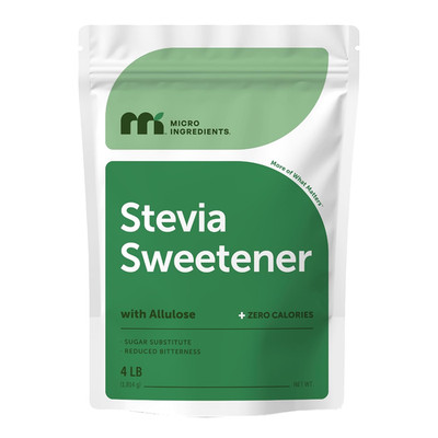 Stevia Sweetener Powder with Allulose, 4 Lb (64 Oz) | Zero-Calorie Sugar Substit