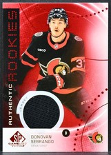 2025-26 SP Game Used Authentic Red  Sebrango AR-DS Senators Auto Jersey 5064