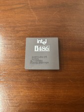 Intel i486 A80486DX-25 SX328 CPU Processor Vintage Rare  Untested