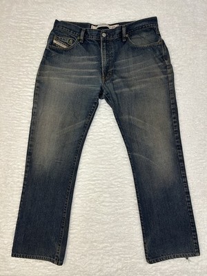 ※Wa Ma※　　　　　　　　　　　　　　　　　【人気 良品】ディーゼル Diesel Industry Jeans Mens 36x30* Blue Wash Straight Leg Denim