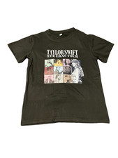 Taylor Swift -The Eras Tour US Dates Black T-Shirt Youth Teens size 10Y New PLUS