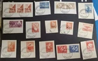 Denmark, nice lot of old all different FDC cancellations on cut outs II