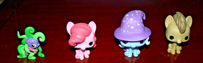 Lot of 4 My Little Pony Funko Pop Pinkie Pie Trixie Lulamoon Dr Hooves Mane-iac