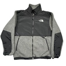 The North Face Denali Fleece Jacket Boys Medium Polartec Gray Black
