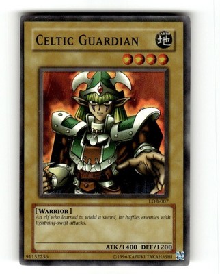 Celtic Guardian LOB 007 - Yugioh - Unlimited Edition Super Rare LP