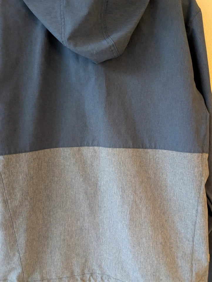 Rip Curl Hooded Full Zip Blue Gray Two Tone Anti Wind Rain Cold Jacket Sz Small - Image 3 of 4