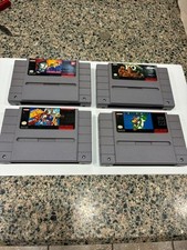Super Nintendo Games Lot of 4, Ultraman, Super Mario world,NCAA basket Ball, KO