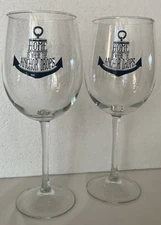 Home Is Where Anchor Drops Wine Water Glasses Set Of 2