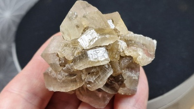 Gips Gipsrose UV- Kristalle 57mm Velke Nemcice Mähren   Mineralien Crystals