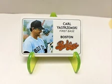 1981 Perma Graphics - Carl Yastrzemski Credit Card HOF Boston Red Sox